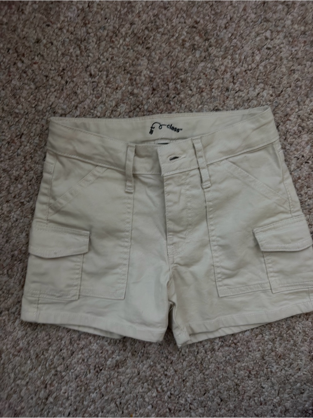 art class Cream Cargo Pocket Girls' Shorts
